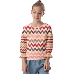 Chevron Pattern Gifts Kids  Cuff Sleeve Top