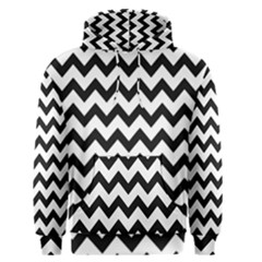 Black And White Chevron Men s Core Hoodie by GardenOfOphir