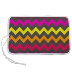 Chevron Pattern Gifts Pen Storage Case (m) by GardenOfOphir