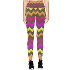 Chevron Pattern Gifts Pocket Leggings  by GardenOfOphir