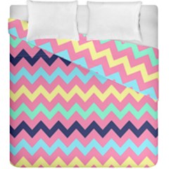 Chevron Pattern Gifts Duvet Cover Double Side (king Size) by GardenOfOphir