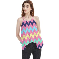 Chevron Pattern Gifts Flowy Camisole Tank Top