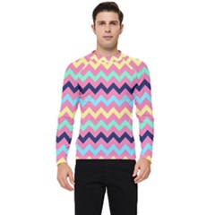 Chevron Pattern Gifts Men s Long Sleeve Rash Guard by GardenOfOphir