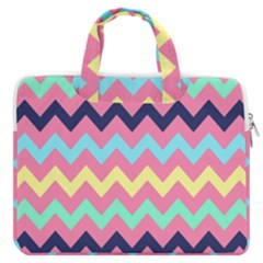 Chevron Pattern Gifts Macbook Pro 13  Double Pocket Laptop Bag by GardenOfOphir