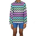 Chevron Pattern Gifts Kids  Long Sleeve Swimwear View1