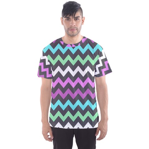 Chevron Pattern Gifts Men s Sport Mesh Tee by GardenOfOphir