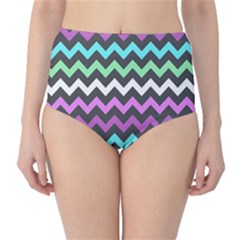 Chevron Pattern Gifts Classic High-waist Bikini Bottoms by GardenOfOphir