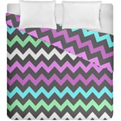 Chevron Pattern Gifts Duvet Cover Double Side (king Size) by GardenOfOphir