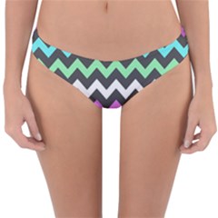 Chevron Pattern Gifts Reversible Hipster Bikini Bottoms by GardenOfOphir