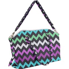 Chevron Pattern Gifts Canvas Crossbody Bag by GardenOfOphir