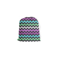 Chevron Pattern Gifts Drawstring Pouch (xs) by GardenOfOphir