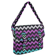 Chevron Pattern Gifts Buckle Messenger Bag by GardenOfOphir