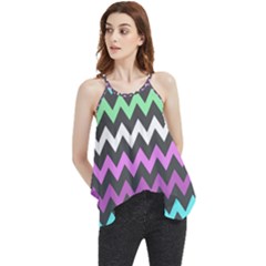 Chevron Pattern Gifts Flowy Camisole Tank Top by GardenOfOphir