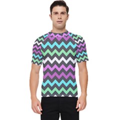 Chevron Pattern Gifts Men s Short Sleeve Rash Guard by GardenOfOphir