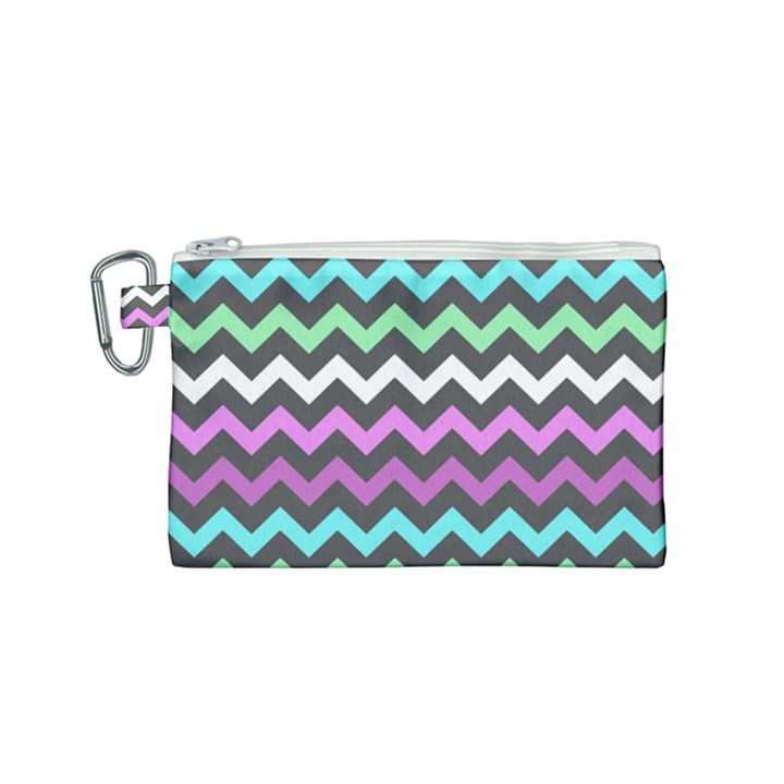 Chevron Pattern Gifts Canvas Cosmetic Bag (Small)