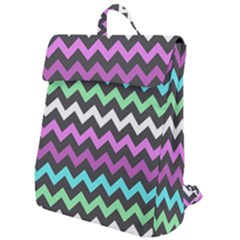 Chevron Pattern Gifts Flap Top Backpack by GardenOfOphir