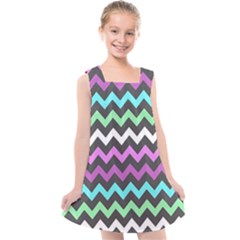 Chevron Pattern Gifts Kids  Cross Back Dress by GardenOfOphir