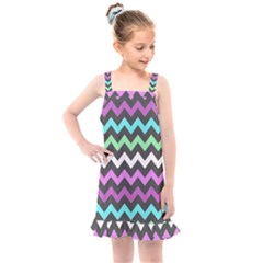 Chevron Pattern Gifts Kids  Overall Dress by GardenOfOphir