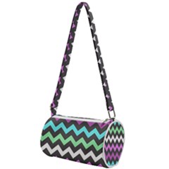 Chevron Pattern Gifts Mini Cylinder Bag by GardenOfOphir