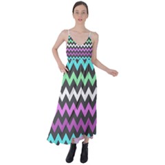 Chevron Pattern Gifts Tie Back Maxi Dress by GardenOfOphir