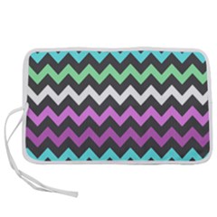 Chevron Pattern Gifts Pen Storage Case (l) by GardenOfOphir