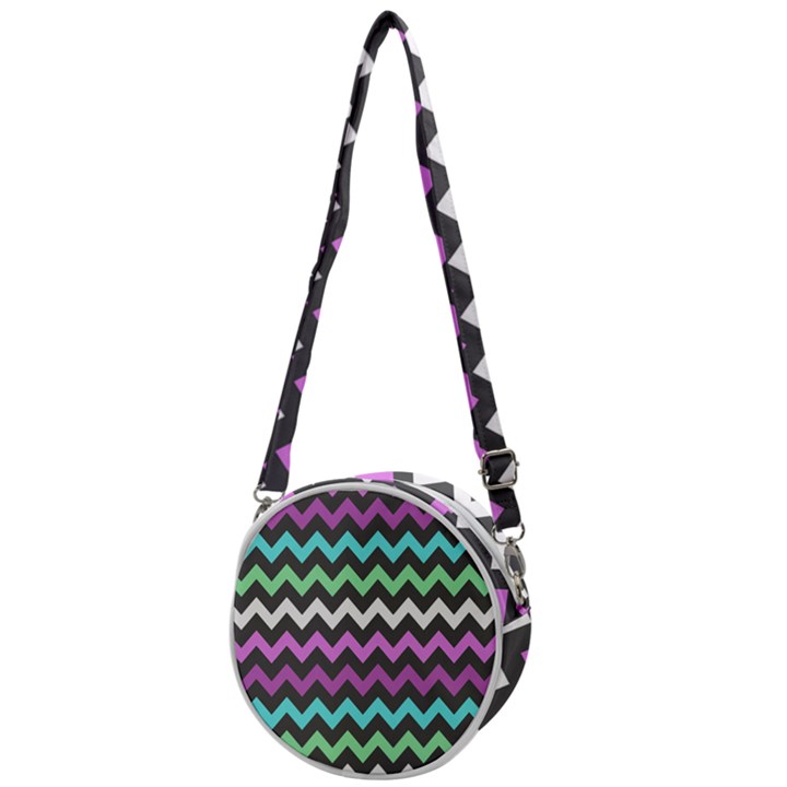 Chevron Pattern Gifts Crossbody Circle Bag