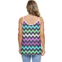 Chevron Pattern Gifts Casual Spaghetti Strap Chiffon Top View4