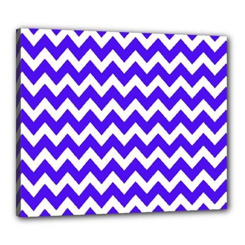 Chevron Pattern Gifts Canvas 24  X 20  (stretched) by GardenOfOphir