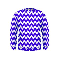 Chevron Pattern Gifts Kids  Sweatshirt by GardenOfOphir