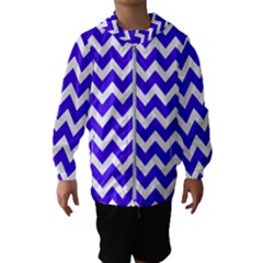 Chevron Pattern Gifts Kids  Hooded Windbreaker by GardenOfOphir