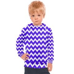 Chevron Pattern Gifts Kids  Hooded Pullover by GardenOfOphir