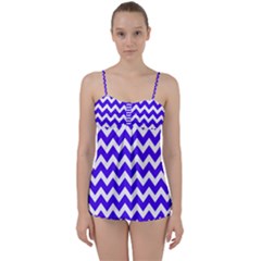 Chevron Pattern Gifts Babydoll Tankini Set by GardenOfOphir