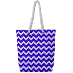 Chevron Pattern Gifts Full Print Rope Handle Tote (small)