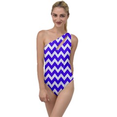 Chevron Pattern Gifts To One Side Swimsuit