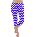 Chevron Pattern Gifts Lightweight Velour Capri Yoga Leggings View1