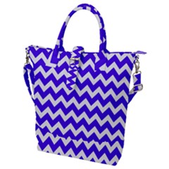 Chevron Pattern Gifts Buckle Top Tote Bag by GardenOfOphir