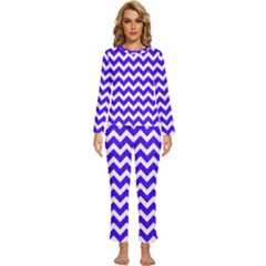 Chevron Pattern Gifts Womens  Long Sleeve Lightweight Pajamas Set