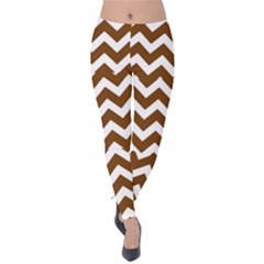 Chevron Pattern Gifts Velvet Leggings