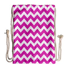 Chevron Pattern Gifts Drawstring Bag (large)