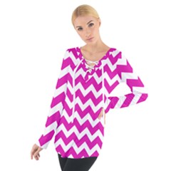 Chevron Pattern Gifts Tie Up Tee