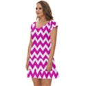 Chevron Pattern Gifts Short Sleeve Tiered Mini Dress View2