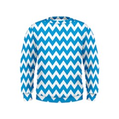 Chevron Pattern Gifts Kids  Sweatshirt by GardenOfOphir