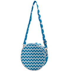 Chevron Pattern Gifts Crossbody Circle Bag by GardenOfOphir