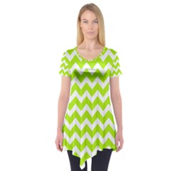 Chevron Pattern Gifts Short Sleeve Tunic  by GardenOfOphir