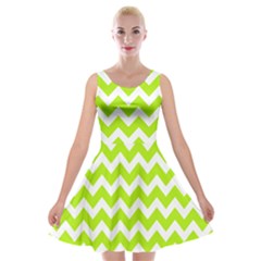 Chevron Pattern Gifts Velvet Skater Dress by GardenOfOphir