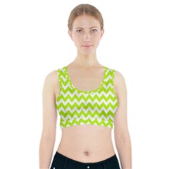 Chevron Pattern Gifts Sports Bra With Pocket by GardenOfOphir