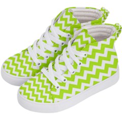 Chevron Pattern Gifts Kids  Hi-top Skate Sneakers by GardenOfOphir