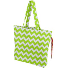 Chevron Pattern Gifts Drawstring Tote Bag by GardenOfOphir