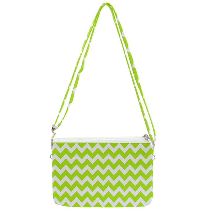 Chevron Pattern Gifts Double Gusset Crossbody Bag