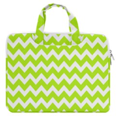 Chevron Pattern Gifts Macbook Pro 16  Double Pocket Laptop Bag  by GardenOfOphir